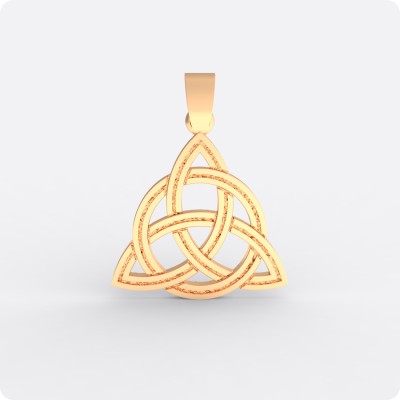 Оберег Триглав из золота