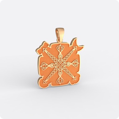 Богатырский славянский Крес (Огненная кольчуга) из золота