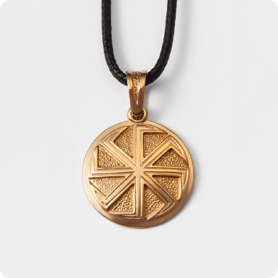 Оберег Коловрат из золота