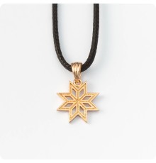 Оберег Алатырь из золота (малый)