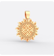 Оберег Родимич из золота в Ярило