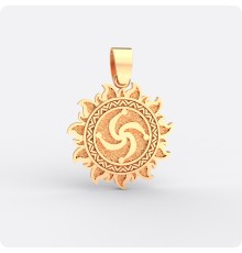 Оберег Символ Рода из золота в Ярило