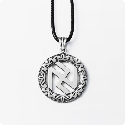 Оберег Символ Стрибога из серебра