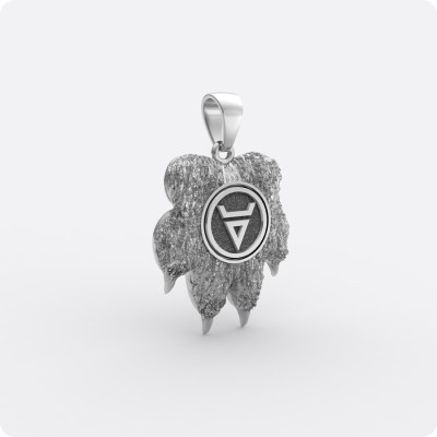 Оберег печать Велеса (Волоса) - Волчья лапа (объёмная)