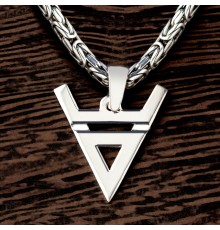 Оберег Символ Велеса (Волоса) из серебра