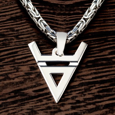 Оберег Символ Велеса (Волоса) из серебра