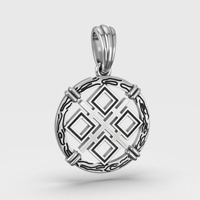 Оберег Макошь (Символ Макоши) из серебра