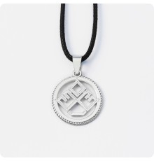 Оберег Лельник из серебра в круге