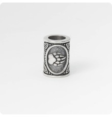 Шарм - богатырь из серебра Печать Велеса (медвежья лапа)