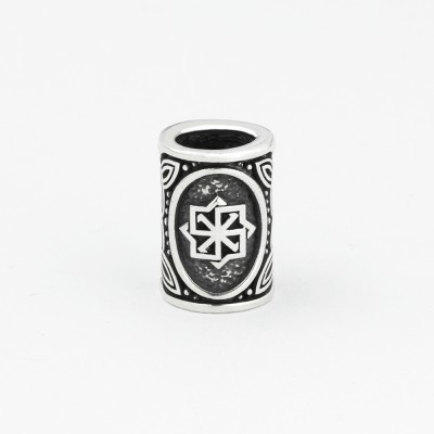 Шарм - богатырь из серебра с оберегом Молвинец