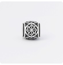 Шарм - бусина с оберегом Молвинец из серебра