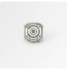 Шарм - бусина со знаком Бога Вия из серебра