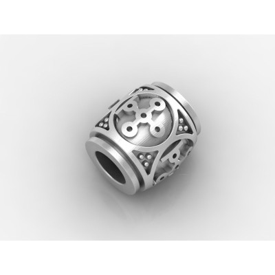 Шарм - бусина из серебра - Чертог Змея