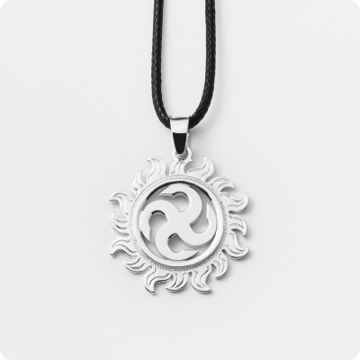 Оберег Сваор из серебра в Солнышке