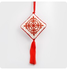 Вышивка оберег со славянским символом Ладинец-Колядник