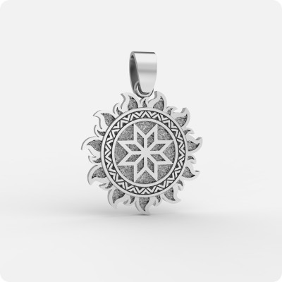 Оберег Алатырь из серебра в Ярило