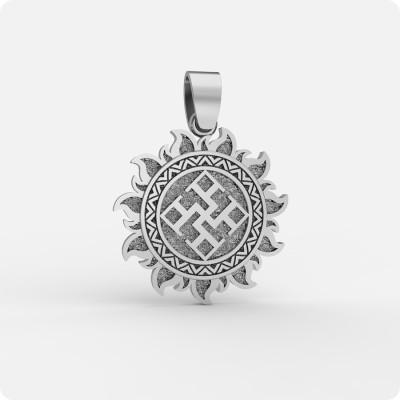 Оберег Духовная Сила из серебра в Ярило