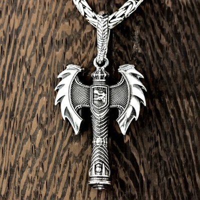 Секира Дракона из серебра