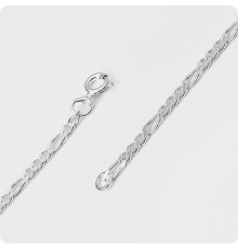 Серебряный браслет плетение Фигаро