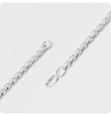 Серебряный браслет плетение Москвичка